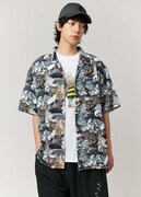 「妖怪大集合｜ビッグシルエットオープンカラーシャツ」