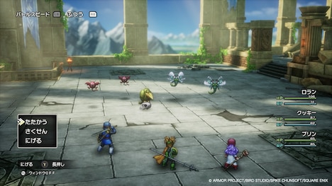 HD-2D版「ドラゴンクエストI＆II」より、「ドラゴンクエストII」の風の塔でのバトル