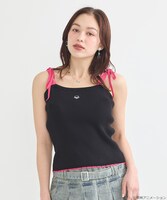 「ふたりはプリキュア ニットキャミソール ブラック：美墨なぎさ（キュアブラック）モデル」着用イメージ