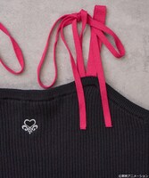 「ふたりはプリキュア ニットキャミソール ブラック：美墨なぎさ（キュアブラック）モデル」