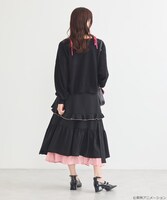 「ふたりはプリキュア ニットカーディガン ブラック：美墨なぎさ（キュアブラック）モデル」着用イメージ