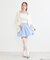 「ふたりはプリキュア ニットカーディガン ブホワイト：雪城ほのか（キュアホワイト）モデル」着用イメージ