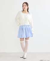 「ふたりはプリキュア ニットカーディガン ブホワイト：雪城ほのか（キュアホワイト）モデル」着用イメージ