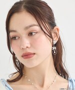 「ふたりはプリキュア イヤリング ホワイト:雪城ほのか(キュアホワイト)モデル」着用イメージ