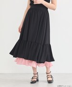 「ふたりはプリキュア レイヤードスカート ブラック:美墨なぎさ(キュアブラック)モデル」着用イメージ