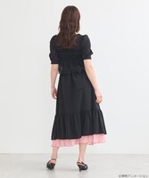 「ふたりはプリキュア レイヤードスカート ブラック：美墨なぎさ（キュアブラック）モデル」着用イメージ