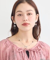 「ふたりはプリキュア ネックレス ブラック：美墨なぎさ（キュアブラック）モデル」着用イメージ