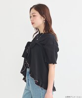 「ふたりはプリキュア 2WAYラップスカート ブラック：美墨なぎさ（キュアブラック）モデル」着用イメージ