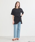 「ふたりはプリキュア 2WAYラップスカート ブラック:美墨なぎさ(キュアブラック)モデル」着用イメージ