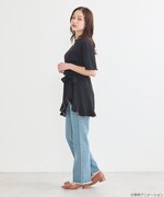 「ふたりはプリキュア 2WAYラップスカート ブラック:美墨なぎさ(キュアブラック)モデル」着用イメージ