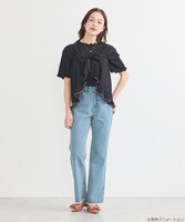 「ふたりはプリキュア 2WAYラップスカート ブラック：美墨なぎさ（キュアブラック）モデル」着用イメージ