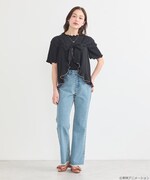 「ふたりはプリキュア 2WAYラップスカート ブラック:美墨なぎさ(キュアブラック)モデル」着用イメージ