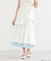 「ふたりはプリキュア 2WAYラップスカート ホワイト：雪城ほのか（キュアホワイト）モデル」着用イメージ