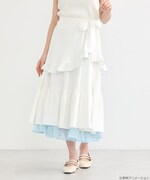 「ふたりはプリキュア 2WAYラップスカート ホワイト:雪城ほのか(キュアホワイト)モデル」着用イメージ
