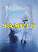 まんが王特典のイラストカード、ゲーマー特典のブロマイドのデザイン