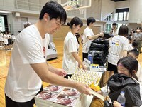 2024年に広島ドラゴンフライズが参加したクリニックの様子 (c)広島ドラゴンフライズ