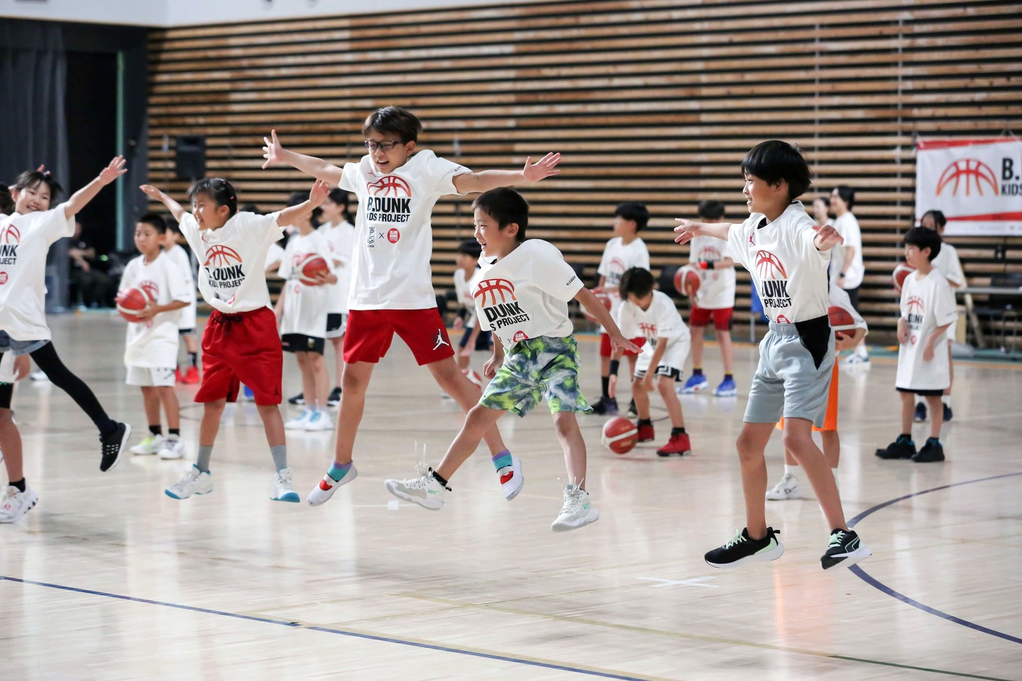 2024年に有明アリーナで行われたクリニックの様子 (c)B.LEAGUE