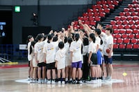 2024年に有明アリーナで行われたクリニックの様子 (c)B.LEAGUE