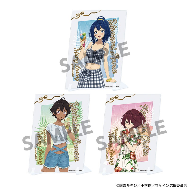 「負けヒロインが多すぎる！ POP UP SHOP ～マケインたちのバカンス～」描き下ろしビジュアルアクリルプレート