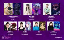 オリジナルアニメ「新星ギャルバース」のキャラクターとキャスト