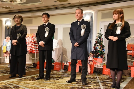 左から里中満智子、伊藤潤二、高橋のぼる、中川翔子