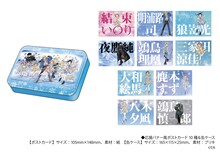 「メダリスト展」の「グッズ付き入場チケット」で手に入るバンドルグッズ、「応援バナー風ポストカード10種＆缶ケース」 (c)つるまいかだ／講談社 (c)つるまいかだ・講談社／メダリスト製作委員会