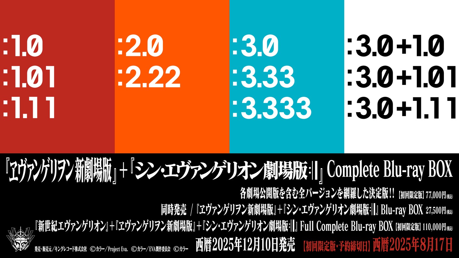 「EVANGELION 30th Anniversary Movie Collection」告知画像