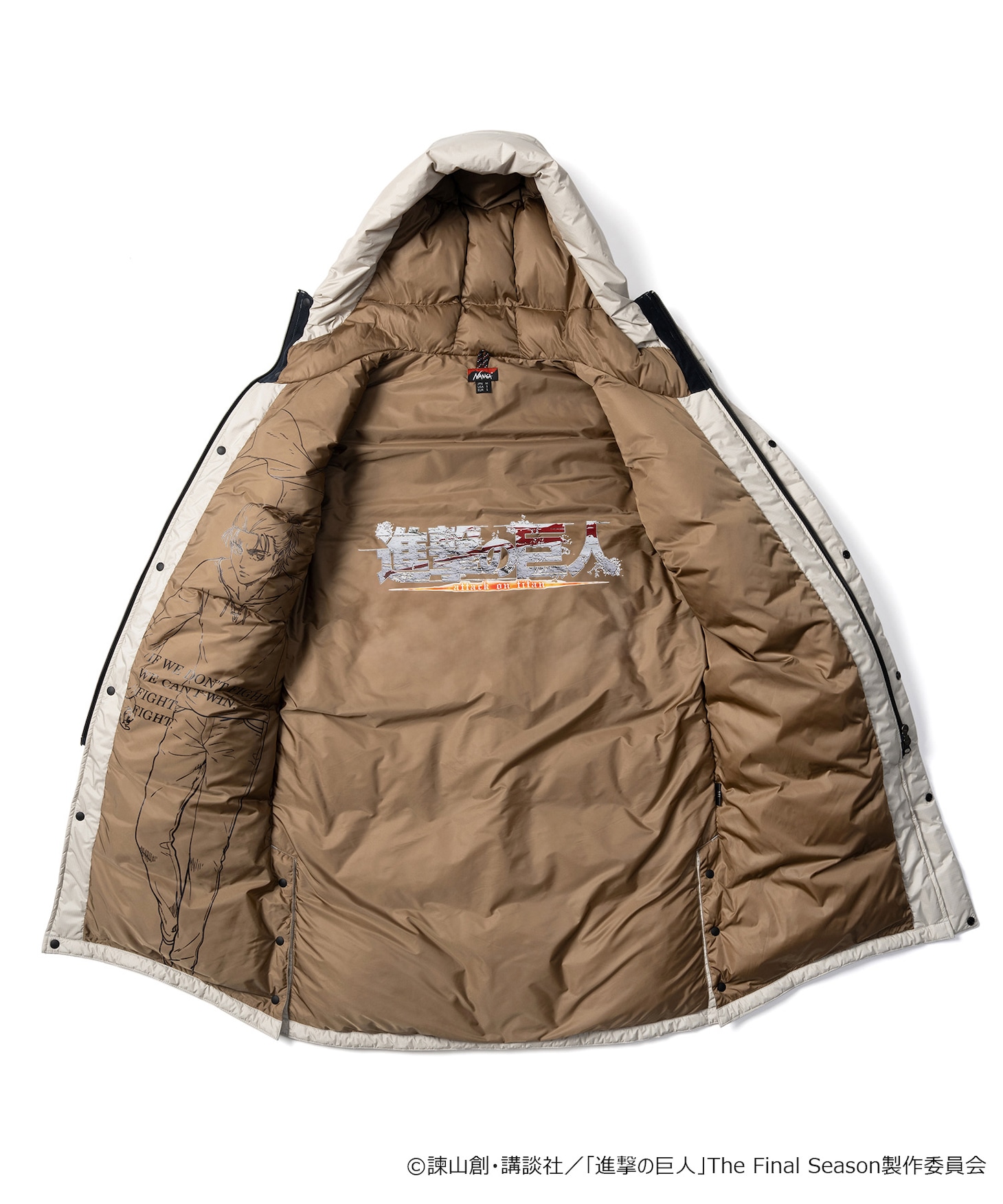 「進撃の巨人 × NANGA AURORA DOWN COAT（EREN）」