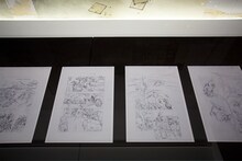 「士郎正宗の世界展～『攻殻機動隊』と創造の軌跡～」東京会場の様子