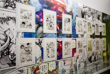 「士郎正宗の世界展～『攻殻機動隊』と創造の軌跡～」東京会場の様子