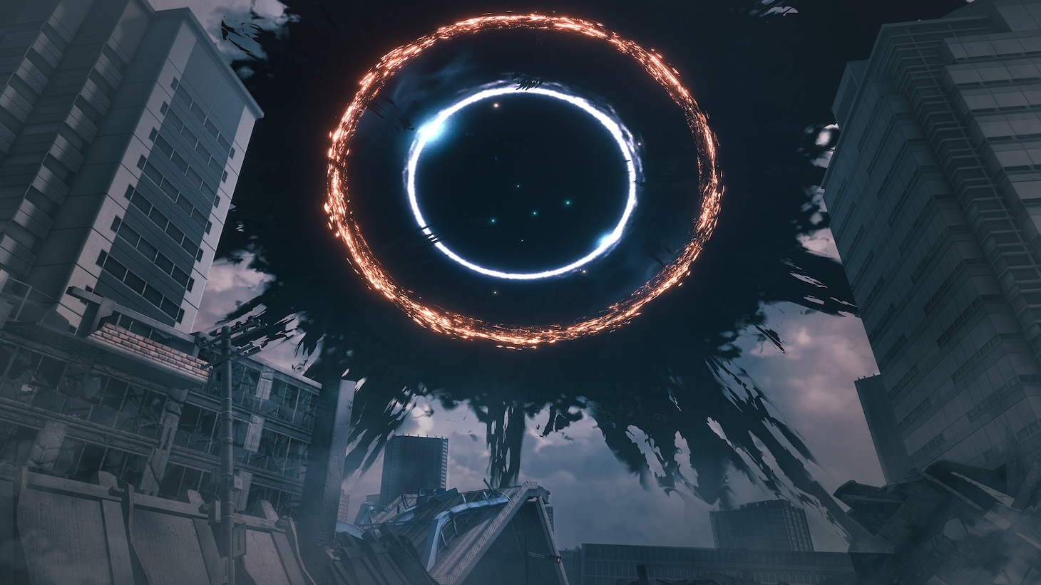 怪獣次元門を収めた「怪獣8号 THE GAME」のゲーム画面