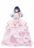 「KIYOKO HATA × TVアニメ『【推しの子】』ドレスコレクション」より、黒川あかねの描き下ろしビジュアル