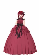 「KIYOKO HATA × TVアニメ『【推しの子】』ドレスコレクション」より、有馬かなの描き下ろしビジュアル