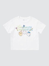 「ちいかわ」と「ナガノのくま」のコラボTシャツ（キッズ）。
