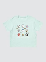 「ちいかわ」と「ナガノのくま」のコラボTシャツ（キッズ）。
