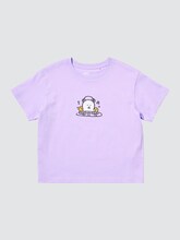 「ちいかわ」と「ナガノのくま」のコラボTシャツ（キッズ）。