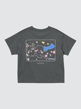 「ちいかわ」と「ナガノのくま」のコラボTシャツ（キッズ）。