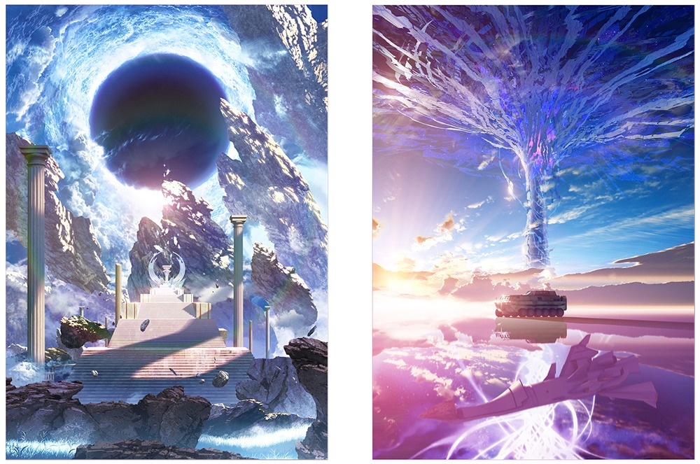左から「Fate/Grand Order Servant Art Works I -最終再臨画集-」、「Fate/Grand Order Servant Art Works II -最終再臨画集-」