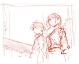 「よふかしのうた -楽園編-」のラフイラスト (c)コトヤマ/小学館