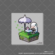 「エキドナ 強欲の魔女の茶会リキュール」購入特典のドット絵アクリルスタンドコースター