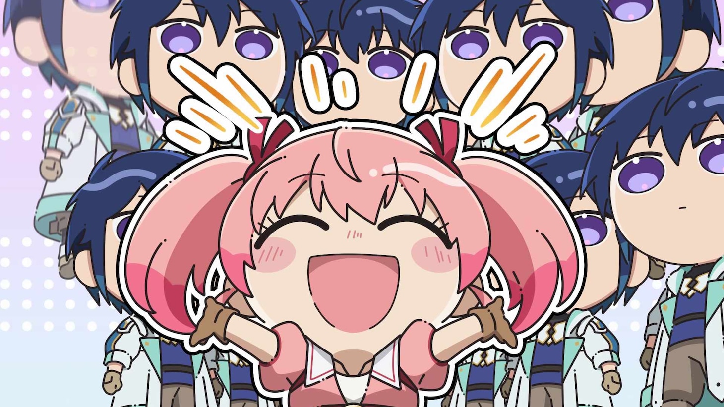 TVアニメ「勇者パーティーを追放された白魔導師、Sランク冒険者に拾われる ～この白魔導師が規格外すぎる～」のミニアニメより