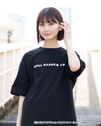 「刺繍ロゴビッグシルエットTシャツ」着用イメージ