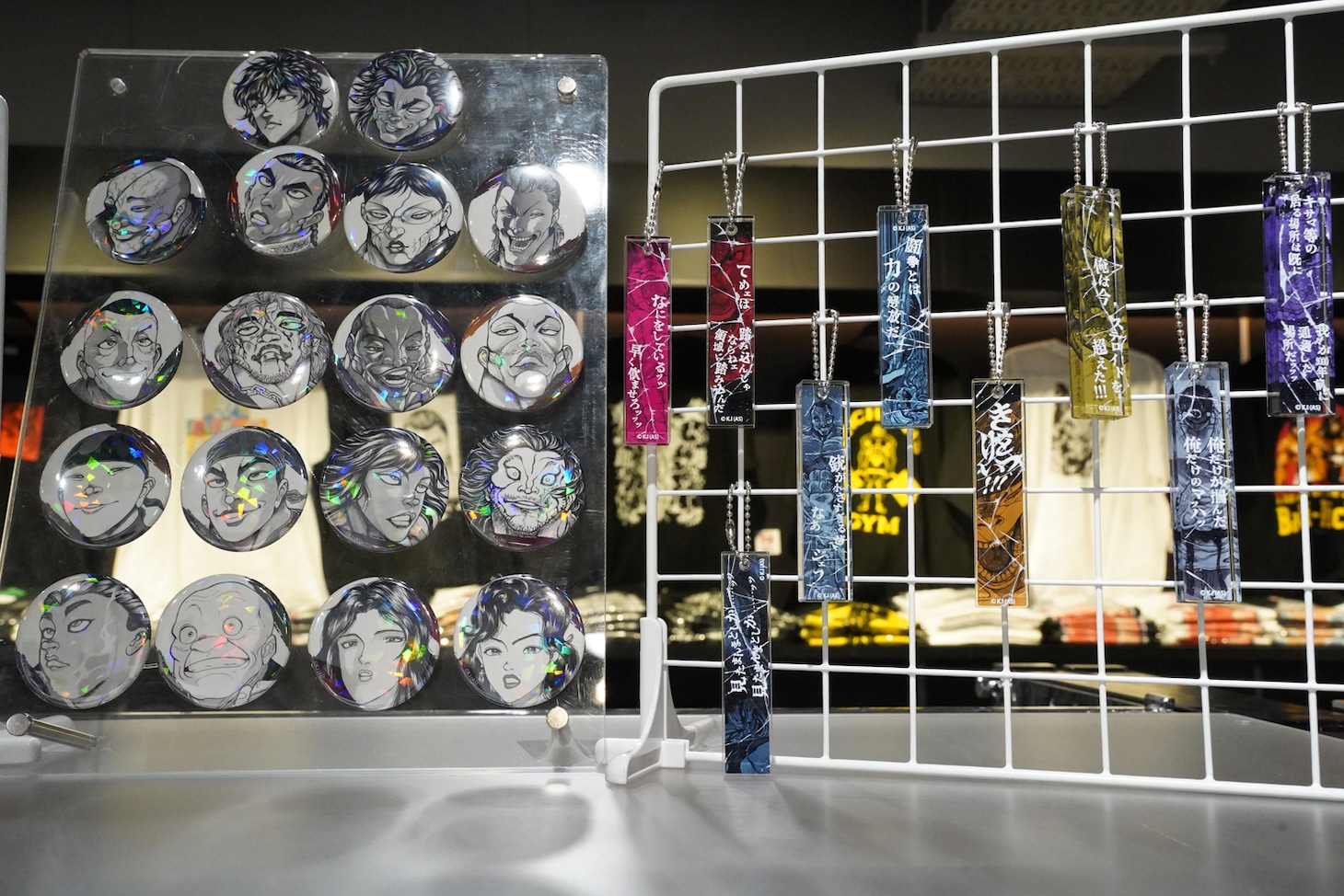 「刃牙博ッッ!!」で販売されているグッズの一部