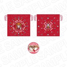 松本夏実の「復刻デザイン風巾着&缶ミラーセット」