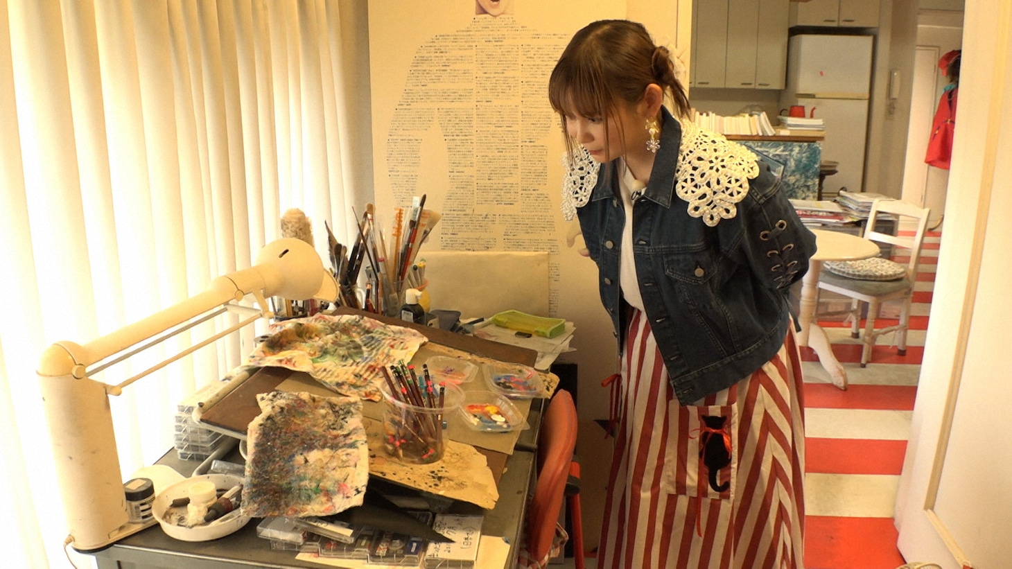 「新美の巨人たち【楳図かずお「ZOKU-SHINGO」×中川翔子】」より  (c)テレビ東京