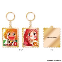 切手風メタルキーホルダー