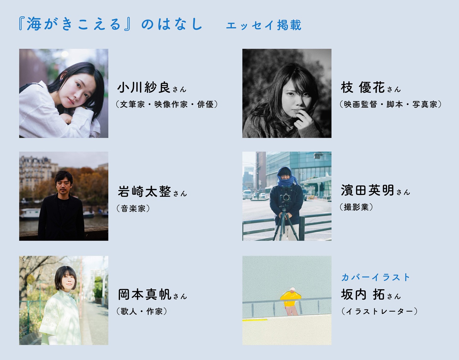 「『海がきこえる』のはなし」の作家陣一覧