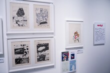 「松本零士展 創作の旅路」の様子。 (c)松本零士／零時社