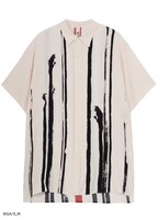 シャツ「虹龍 ストライプ・白」