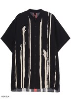 シャツ「虹龍 ストライプ・黒」